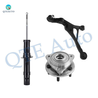 Set of 3 Front Left Lower Control Arm Ball Joint-Wheel Hub Bearing Assembly-Suspension Strut Assembly For 2003-2006 Dodge Stratus