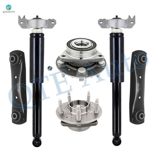 Set of 6 Rear Lower Forward Control Arm-Wheel Hub Bearing Assembly-Complete Shock Absorber Kit For 2014-2017 Chevrolet Impala