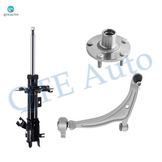 Set of 3 Front Left Lower Control Arm Ball Joint-Wheel Hub Bearing Assembly-Suspension Strut Assembly For 2002-2006 Nissan Altima