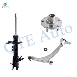 Set of 3 Front Right Lower Control Arm Ball Joint-Wheel Hub Bearing Assembly-Suspension Strut Assembly For 2004-2008 Nissan Maxima