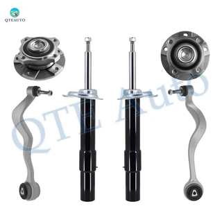 Set of 6 Front Lower Forward Control Arm Ball Joint-Wheel Hub Bearing Assembly-Suspension Strut Assembly For 2008-2010 BMW 528I