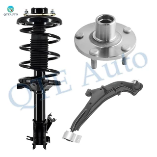 Set of 3 Front Right Lower Control Arm Ball Joint-Wheel Hub Bearing Assembly-Quick Complete Strut-Coil Spring Assembly For 2000 2001 Infiniti I30