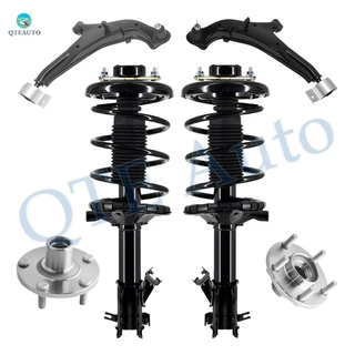 Set of 6 Front Lower Control Arm Ball Joint-Wheel Hub Bearing Assembly-Quick Complete Strut-Coil Spring Assembly For 2000 Nissan Maxima