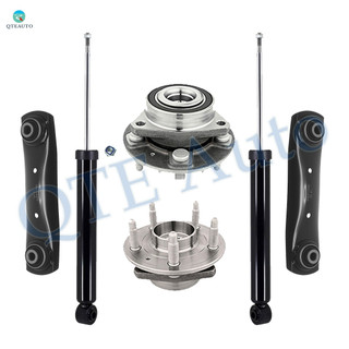 Set of 6 Rear Lower Forward Control Arm-Wheel Hub Bearing Assembly-Shock Absorber For 2011-2017 Buick Regal