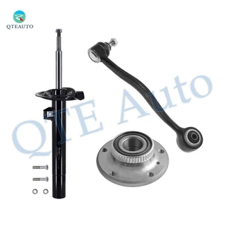 Set of 3 Front Right Lower Control Arm Ball Joint-Wheel Hub Bearing Assembly-Suspension Strut Assembly For 1994 BMW 750IL
