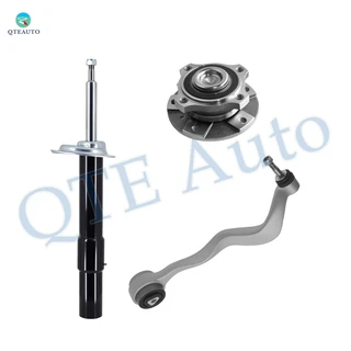 Set of 3 Front Left Lower Forward Control Arm Ball Joint-Wheel Hub Bearing Assembly-Suspension Strut Assembly For 2004-2007 BMW 525I