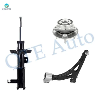 Set of 3 Front Left Lower Control Arm Ball Joint-Wheel Hub Bearing Assembly-Suspension Strut Assembly For 2014-2017 2020 Chevrolet Impala