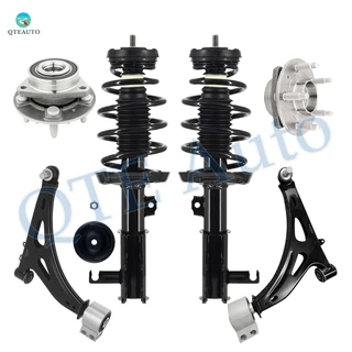 Set of 6 Front Lower Control Arm Ball Joint-Wheel Hub Bearing Assembly-Quick Complete Strut-Coil Spring Assembly For 2014-2017 Chevrolet Impala