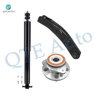 Set of 3 Front Upper Control Arm-Wheel Hub Bearing Assembly-Shock Absorber For 1999-2004 Jeep Grand Cherokee