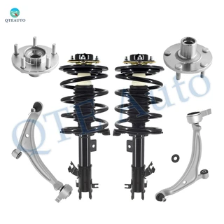 Set of 6 Front Lower Control Arm Ball Joint-Wheel Hub Bearing Assembly-Quick Complete Strut-Coil Spring Assembly For 2002-2006 Nissan Altima
