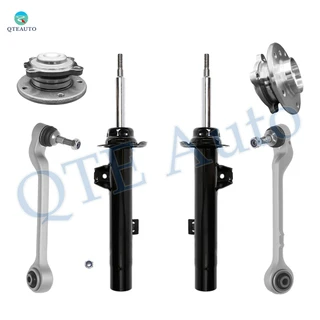 Set of 6 Front Lower Rearward Control Arm Ball Joint-Wheel Hub Bearing Assembly-Suspension Strut Assembly For 2012 BMW 328I