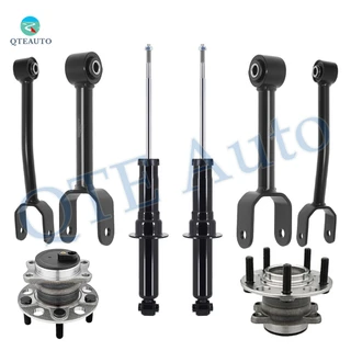 Set of 8 Rear Lower Forward-Upper Control Arm-Wheel Hub Bearing Assembly-Suspension Strut Assembly For 2011-2014 Dodge Avenger