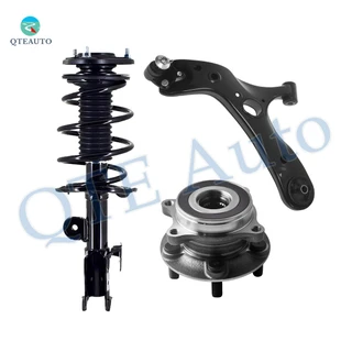 Set of 3 Front Left Lower Control Arm Ball Joint-Wheel Hub Bearing Assembly-Quick Complete Strut-Coil Spring Assembly For 2014-2017 Lexus CT200H