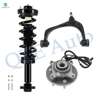 Set of 3 Front Left Upper Control Arm Ball Joint-Wheel Hub Bearing Assembly-Quick Complete Strut-Coil Spring Assembly For 2015-2017 Ford F-150
