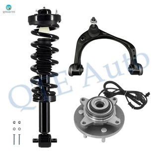 Set of 3 Front Right Upper Control Arm Ball Joint-Wheel Hub Bearing Assembly-Quick Complete Strut-Coil Spring Assembly For 2015-2017 Ford F-150
