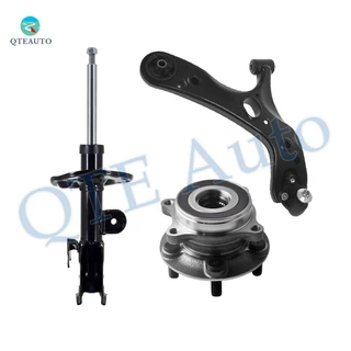 Set of 3 Front Right Lower Control Arm Ball Joint-Wheel Hub Bearing Assembly-Suspension Strut Assembly For 2010-2015 Toyota Prius