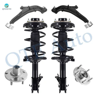 Set of 6 Front Lower Control Arm Ball Joint-Wheel Hub Bearing Assembly-Quick Complete Strut-Coil Spring Assembly For 2001-2003 Nissan Maxima
