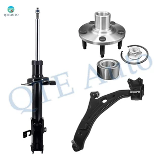 Set of 3 Front Left Lower Control Arm Ball Joint-Wheel Hub Bearing Assembly-Suspension Strut Assembly For 2009 2010 Lincoln MKX