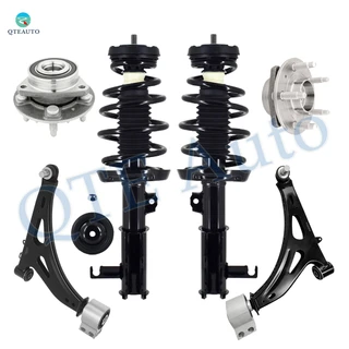 Set of 6 Front Lower Control Arm Ball Joint-Wheel Hub Bearing Assembly-Quick Complete Strut-Coil Spring Assembly For 2014-2017 2020 Chevrolet Impala