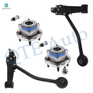 Set of 4 Front Lower Control Arm Ball Joint-Wheel Hub Bearing Assembly For 1997-1999 Cadillac Deville