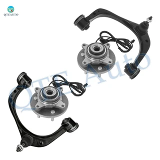 Set of 4 Front Upper Control Arm Ball Joint-Wheel Hub Bearing Assembly For 2015-2017 Ford F-150