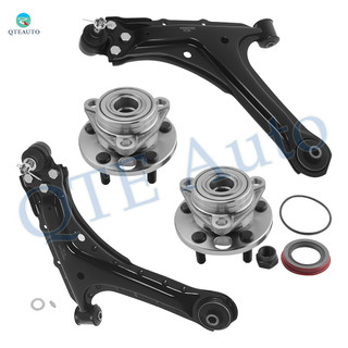 Set of 4 Front Lower Control Arm Ball Joint-Wheel Hub Bearing Assembly For 1995-2005 Chevrolet Cavalier