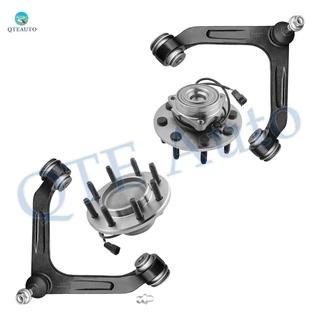 Set of 4 Front Upper Control Arm Ball Joint-Wheel Hub Bearing Assembly For 2006 Dodge RAM 2500 RWD