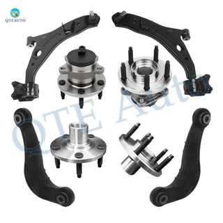 Set of 8 Front Lower Control Arm Ball Joint-Wheel Hub Bearing Assembly-Rear Upper Control Arm-Wheel Hub Bearing Assembly For 2007 2008 Ford Edge