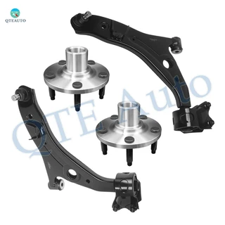 Set of 4 Front Lower Control Arm Ball Joint-Wheel Hub Bearing Assembly For 2007-2010 Ford Edge