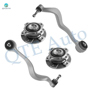 Set of 4 Front Lower Forward Control Arm Ball Joint-Wheel Hub Bearing Assembly For 2004-2007 BMW 525I