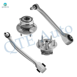 Set of 4 Front Lower Forward Control Arm Ball Joint-Wheel Hub Bearing Assembly For 2012-2024 Tesla S