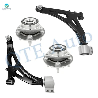 Set of 4 Front Lower Control Arm Ball Joint-Wheel Hub Bearing Assembly For 2014-2017 2020 Chevrolet Impala
