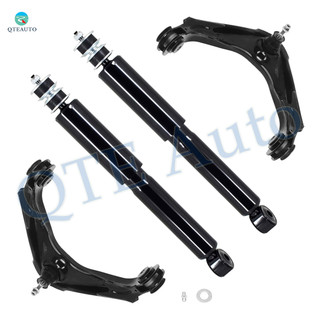 Set of 4 Front Upper Control Arm Ball Joint-Shock Absorber For 2007-2010 Chevrolet Silverado 3500 HD