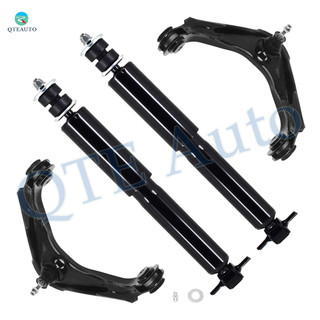 Set of 4 Front Upper Control Arm Ball Joint-Shock Absorber For 2001-2004 Chevrolet Silverado 2500