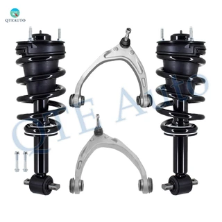 Set of 4 Front Upper Control Arm Ball Joint-Quick Complete Strut-Coil Spring Assembly For 2015-2020 GMC Yukon XL