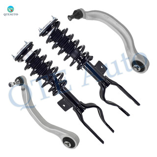 Set of 4 Front Lower Rearward Control Arm Ball Joint-Suspension Strut Assembly For 2020-2023 Tesla Y W/ Performance Suspension