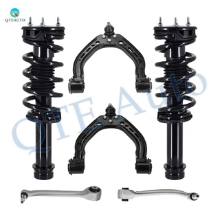 Set of 6 Front Upper-Lower Forward Control Arm Ball Joint-Quick Complete Strut-Coil Spring Assembly For 2014-2019 Tesla S