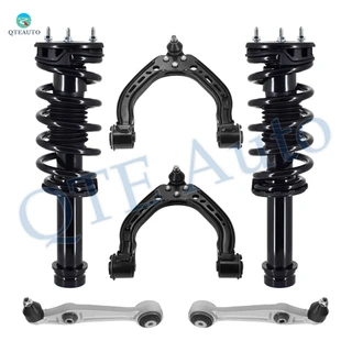Set of 6 Front Upper-Lower Rearward Control Arm Ball Joint-Quick Complete Strut-Coil Spring Assembly For 2014-2019 Tesla S
