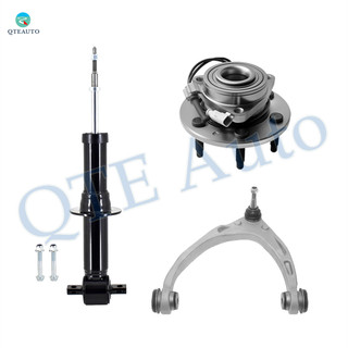 Set of 3 Front Left Upper Control Arm Ball Joint-Wheel Hub Bearing Assembly-Suspension Strut Assembly For 2015-2020 GMC Yukon XL