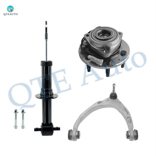 Set of 3 Front Left Upper Control Arm Ball Joint-Wheel Hub Bearing Assembly-Suspension Strut Assembly For 2019 GMC Sierra 1500 Limited