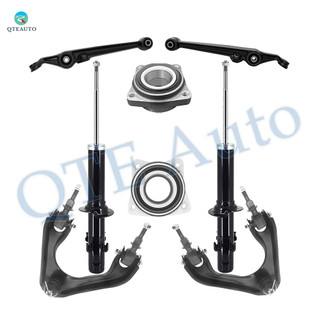 Set of 8 Front Upper Control Arm Ball Joint-Lower Control Arm-Wheel Hub Bearing Assembly-Suspension Strut Assembly For 1990-1993 Honda Accord