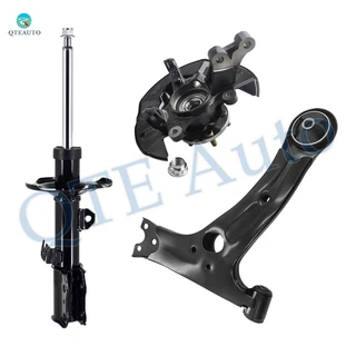 Set of 3 Front Left Lower Control Arm-Suspension Knuckle Assembly-Suspension Strut Assembly For 2003-2008 Toyota Corolla