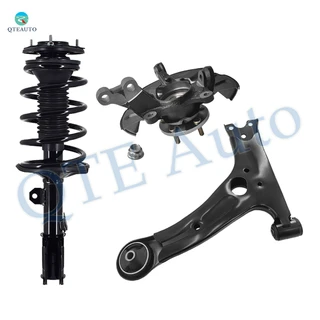 Set of 3 Front Right Lower Control Arm-Suspension Knuckle Assembly-Quick Complete Strut-Coil Spring Assembly For 2003-2008 Toyota Matrix