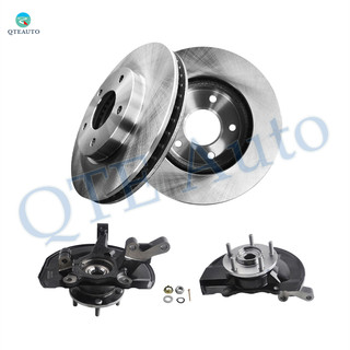Set of 4 Front 276mm Brake Disc Rotor-Suspension Knuckle Assembly For 2007-2012 Dodge Caliber