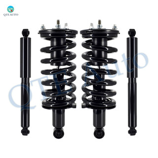 Set Front Quick Complete Strut-Coil Spring-Rear Shock For 2004-2007 2010 2011 2013-2015 Nissan Titan RWD