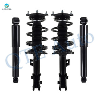 Set 4 Front Quick Complete Strut-Coil Spring-Rear Shock For 2014-2018 KIA Forte5 Monotube Performance Upgrade