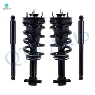 Set of 4 Front Quick Complete Strut-Coil Spring Assembly-Rear Shock Absorber For 2014-2018 Chevrolet Silverado 1500 Monotube Performance Upgrade