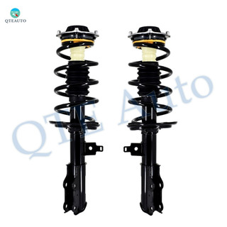 Pair of 2 Front Left-Right Quick Complete Strut-Coil Spring Assembly For 2017-2023 GMC Acadia