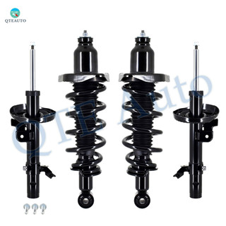 Set of 4 Front Strut-Rear Quick Complete Strut-Coil Spring For 2016-2022 Honda Pilot FWD