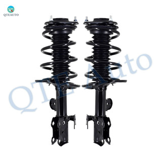 Pair Front Left-Right Quick Complete Strut - Coil Spring Fit 2012-2017 Toyota Prius V